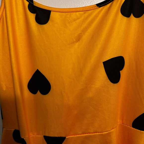 Loreal Girl Yellow Heart Dress Medium NWOT - Picture 3 of 5